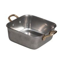 Сковорода для подачи 14*14 см h5,7 см 850 мл квадратная Vintage нерж. 2 ручки P.L. Proff Cuisine