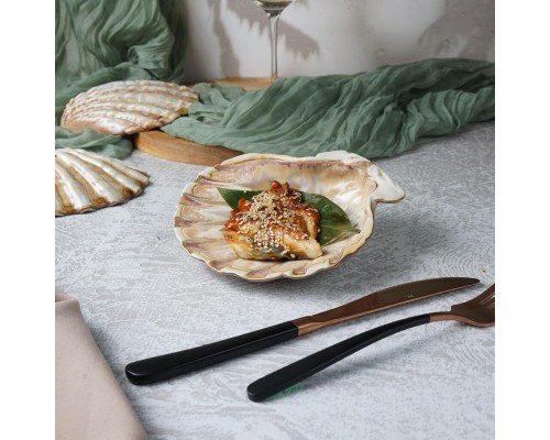 Блюдо для подачи 15*15 см h5,5 см 125 мл Pearl Shell Frutti di Mare P.L. [1]