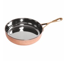 Сковорода для подачи 15,3/12,3 см h4,2 см 600 мл круглая Copper Dents нерж. цвет медь P.L.