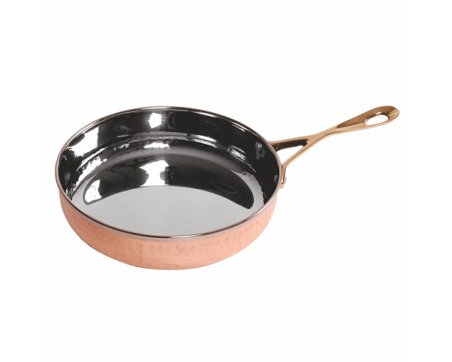 Сковорода для подачи 15,3/12,3 см h4,2 см 600 мл круглая Copper Dents нерж. цвет медь P.L.