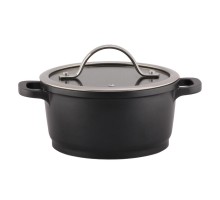 Кастрюля  1,5 л, 17*8,5 см с крышкой New Kitchen Standard алюм. с антиприг. покрытием ИНДУКЦИЯ P.L.