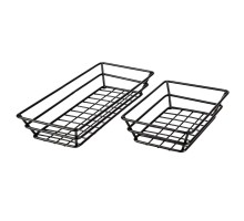 Корзинка для подачи 23,2*15,1*6 см черная нерж. P.L. Proff Cuisine