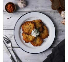 Тарелка d 26 см h2,3 см Blue Rim эмалированая сталь SUNNEX [1]