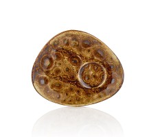 Блюдце 14*11 см кофейное Cowry Yellow By Bone Innovation [6]