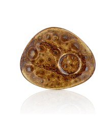 Блюдце 14*11 см кофейное Cowry Yellow By Bone Innovation [6]