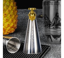 Джиггер 35/60 мл "MIXOLOGY-4" Golden Skull нерж. B'Guys P.L.- Barbossa