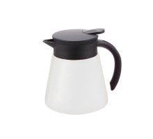 Кофейник-термос 0,6 л d 11,8 см h15,5 см белый нерж. SUNNEX