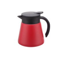 Кофейник-термос 0,6 л d 11,8 см h15,5 см красный нерж. SUNNEX