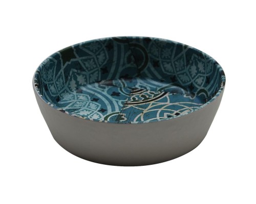 Салатник 700 мл 17,9*5,3 см круглый Damask Blue пластик меламин P.L. Proff Cuisine