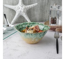 Салатник 500 мл 17*16,5 см h7,5 см Green Flower Frutti di Mare P.L. [1]