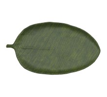 Блюдо 53,5*29*3 см овальное Лист Green Banana Leaf пластик меламин P.L. Proff Cuisine