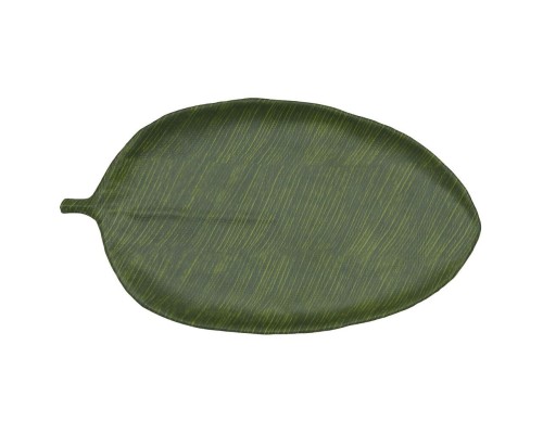 Блюдо 53,5*29*3 см овальное Лист Green Banana Leaf пластик меламин P.L. Proff Cuisine