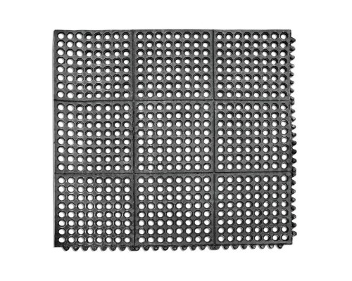 Коврик напольный 91*91 см резиновый черный P.L.BarWare