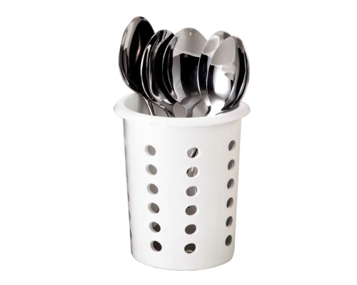 Стакан перфорированный d 10,6/8 см h14,5 см для контейнера столовых приборов пластик P.L.