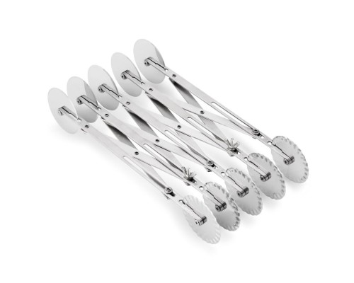 Нож роликовый для теста двухсторонний, раздвижной, 10 лезвий, 48 см P.L. Proff Cuisine