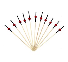 Пика шпажка бамбук "Шарик" 12 см красный 100 шт P.L.