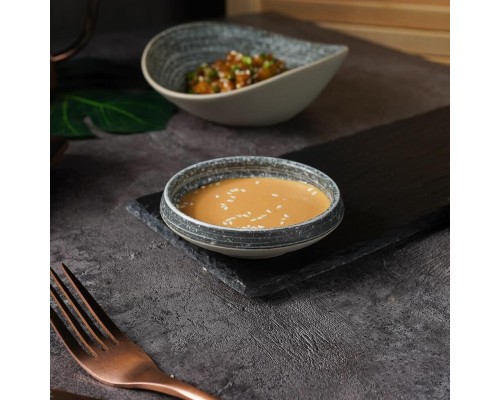 Соусник 30 мл d 9,2 см h2,5 см круглый глазурь Glossy Stone Untouched Taiga P.L. Proff Cuisine [1]