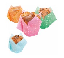 Форма-пергамент для маффинов "Тюльпан", 17,5*17,5 см, цвета в ассортименте, 100 шт, Garc