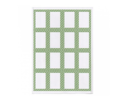 Этикетка бумажная самоклеящаяся белая, 4,5*6,5 см, 100 листов, 16 наклеек/лист Garcia De Pou