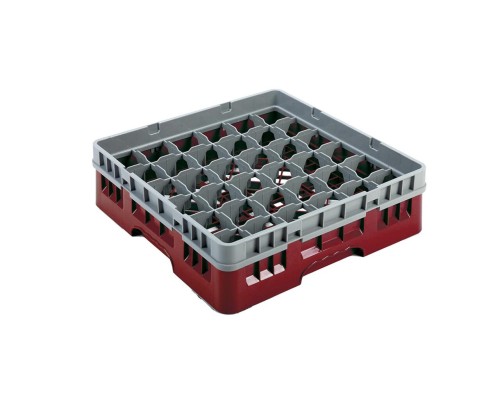 Кассета для мойки посуды 36 ячеек (размер ячейки 50*50*143 мм) красная P.L. Proff Cuisine