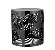 Подставка фуршетная стойка d 20 см h20 см круглая Black перфорация металл P.L. Hotelware