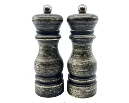 Мельница для перца и соли набор 2 предмета h13,8 см d 4,8 см дерево Соль+Перец P.L. Proff Cuisine