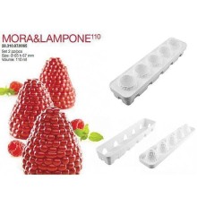 Форма кондитерская Silikomart MORA & LAMPONE, ячейки d 6,5 см, h 6,7 см, силикон, Италия