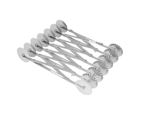 Нож роликовый для теста двухсторонний, раздвижной, 14 лезвий, 71 см P.L. Proff Cuisine