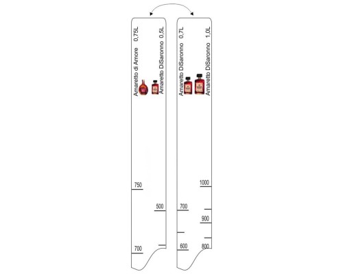 Барная линейка Amaretto di Saronno (500мл/750мл/1л) / di Amore (750мл), P.L. Proff Cuisi