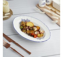 Блюдо овальное 25,5*15,8 см h3,8 см 250 мл глубокое Sea Flower P.L. Proff Cuisine [1]