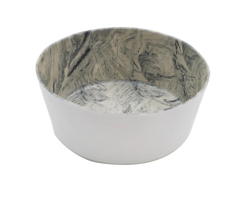 Салатник 2800 мл d 24 см h10 см круглый Streamer Grey пластик меламин P.L. Proff Cuisine