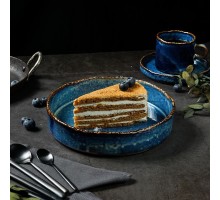 Тарелка с бортом d 20,8 см h4,6 см 930 мл Aqua Blue P.L. Proff Cuisine [6]