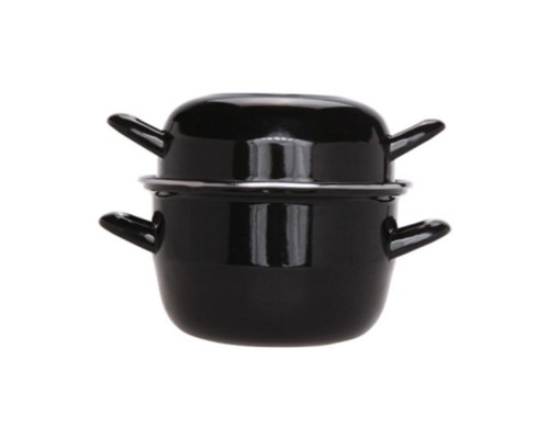 Кастрюля для мидий 0,85 л черная d 13,4/12,4 см h15 см P.L.