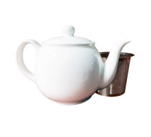 Чайник 0,45 л d 10,9 см h12 см с ситом белый фарфор P.L. Proff Cuisine [1]