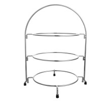 Подставка фуршетная этажерка 3 яруса для подачи 31,8*24*41,8 см. нерж. SUNNEX