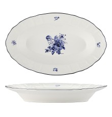 Блюдо овальное 25,2*15,7*3,6 см 250 мл глубокое Blue Flower P.L. Proff Cuisine [1]