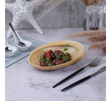 Салатник 365 мл 19*14,5 см h5 см Light Pearl Ammonite Shell Frutti di Mare P.L. [1]