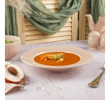 Тарелка глубокая 325 мл d 23,2 см h4 см Aristocrat Peach Tea Noble [6]