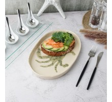 Блюдо овальное 29*18 см h2,5 см Crab Green Frutti di Mare P.L. [1]