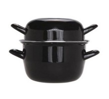 Кастрюля для мидий 1,7 л черная d 17,6/16,3 см h17 см P.L.