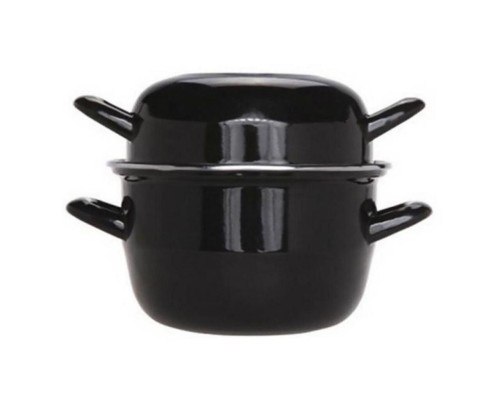 Кастрюля для мидий 1,7 л черная d 17,6/16,3 см h17 см P.L.