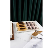 Блюдо прямоугольное 34*27 см h2 см 300 мл White Style Buffet P.L. [1]