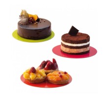 Подложка для торта двухсторонняя, 30 см, толщина 1,5 мм, зеленый/черный, 50 шт, Garcia d