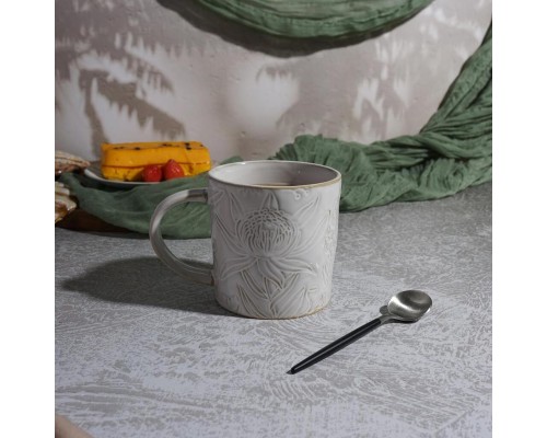 Кружка 350 мл d 9 см h9 см Gray Rock Flowers Frutti di Mare P.L. [6]