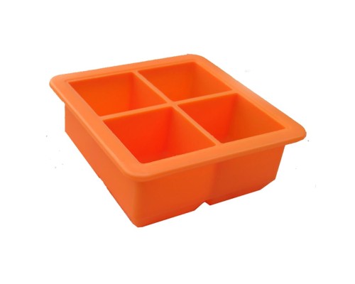 Форма для льда "Куб" 4 ячейки силикон, ячейка 5*5 см P.L.- Barbossa