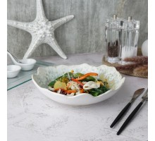 Салатник 500 мл d 22 см h5,5 см Crush Gray Spots Light Green Frutti di Mare P.L. [1]