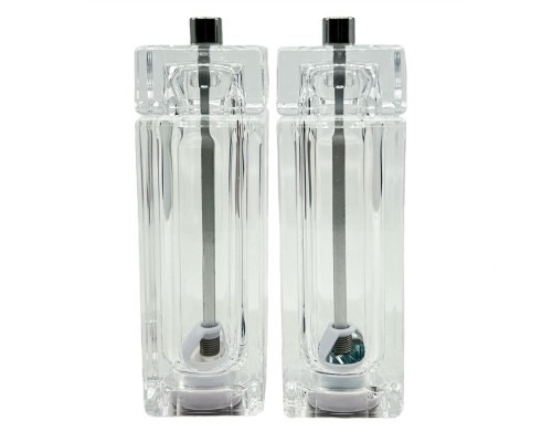 Мельница для перца и соли набор 2 предмета h14,8 см акрил квадрат Соль+Перец P.L. Proff Cuisine