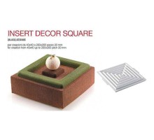 Форма кондитерская Silikomart INSERT DECOR SQUARE 26*26 см, h 2 см, силикон, Италия