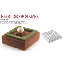 Форма кондитерская Silikomart INSERT DECOR SQUARE 26*26 см, h 2 см, силикон, Италия