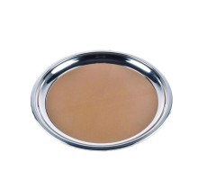 Поднос прорезиненный 34 см h2,3 см круглый нерж. P.L.- Barbossa